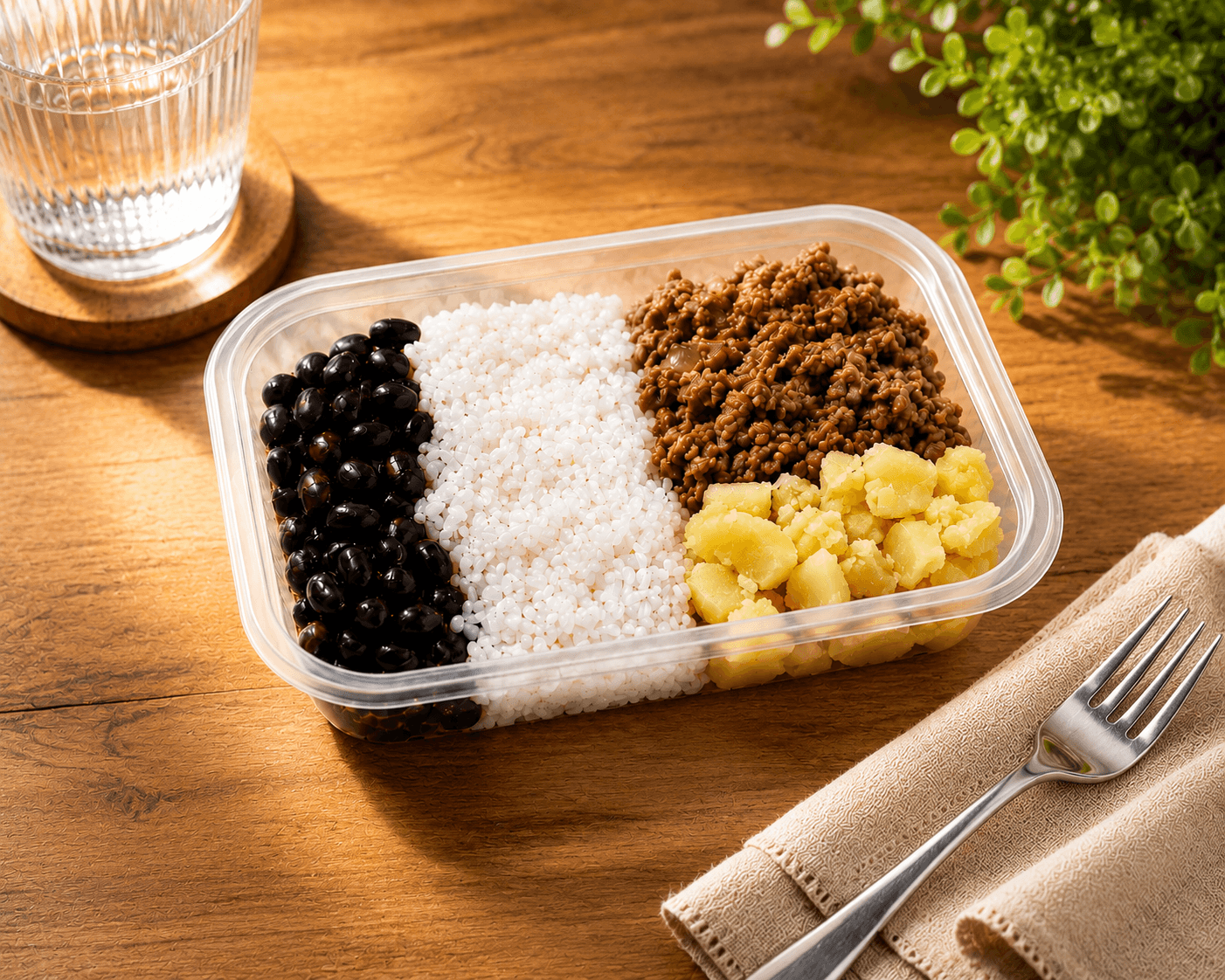 Carne com legumes