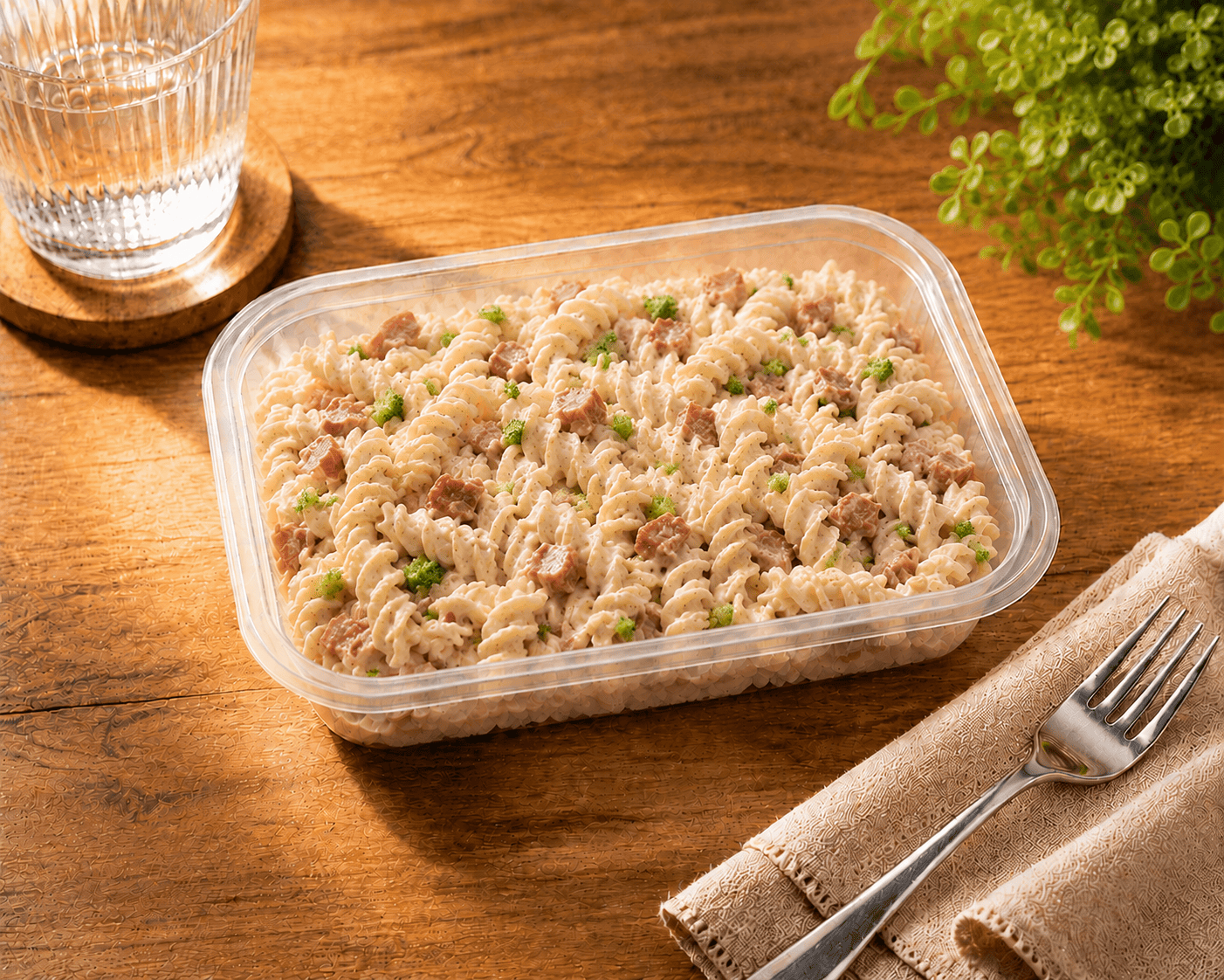 Macarrão com Brocolis e Bacon