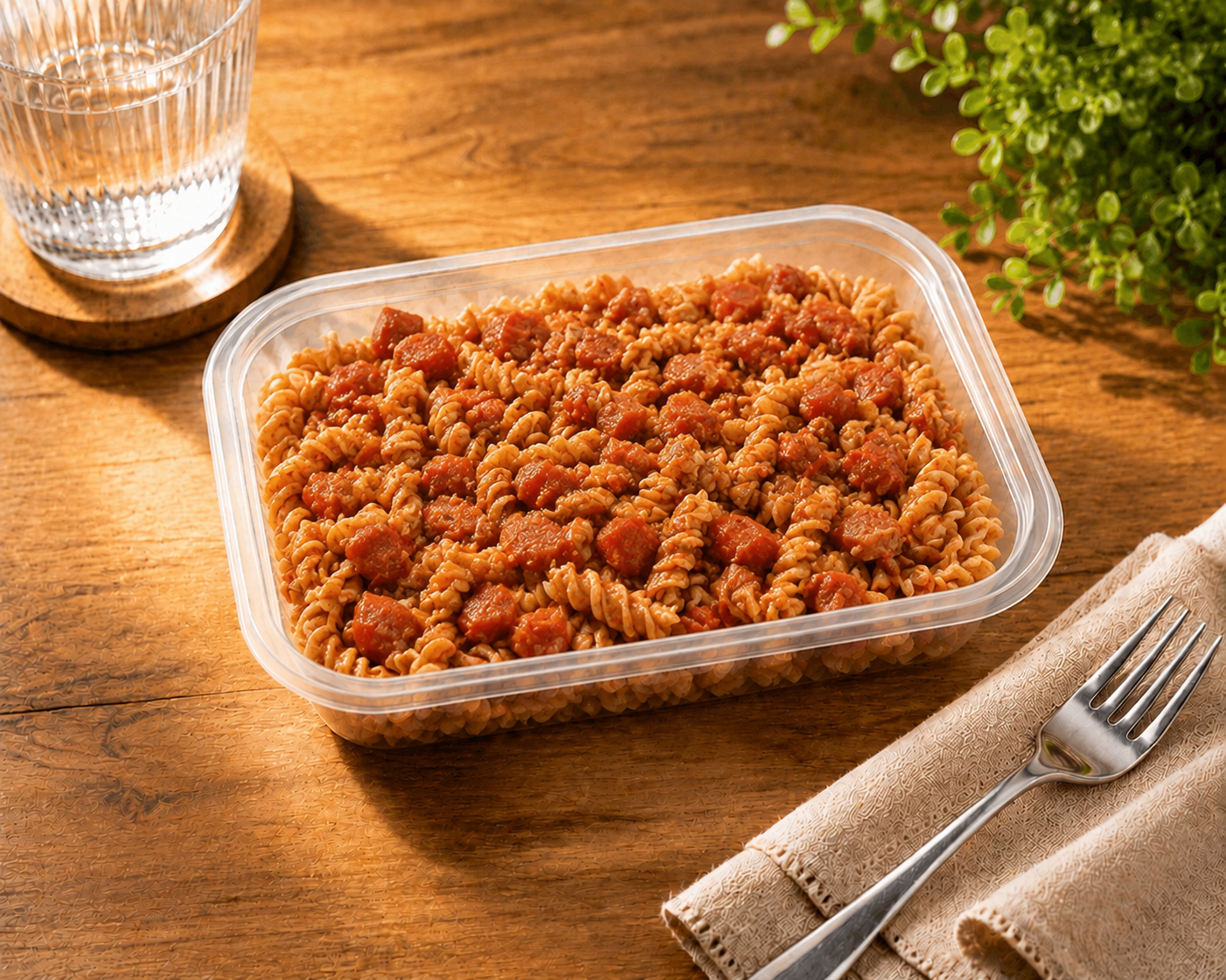 Macarrão com calabresa